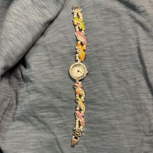 NEW!! Women’s Jennie B Colorful Beaded Bracelet Quartz Watch with Shoes